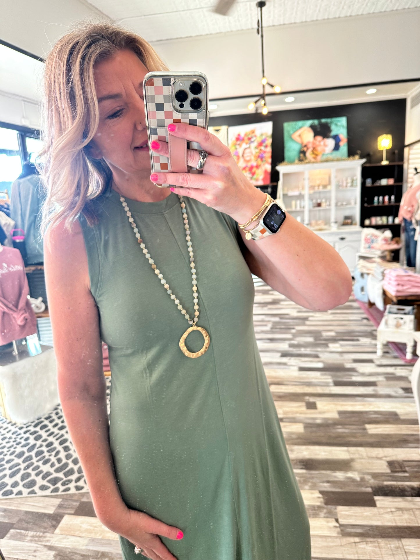 Sleeveless Tee Maxi Dress