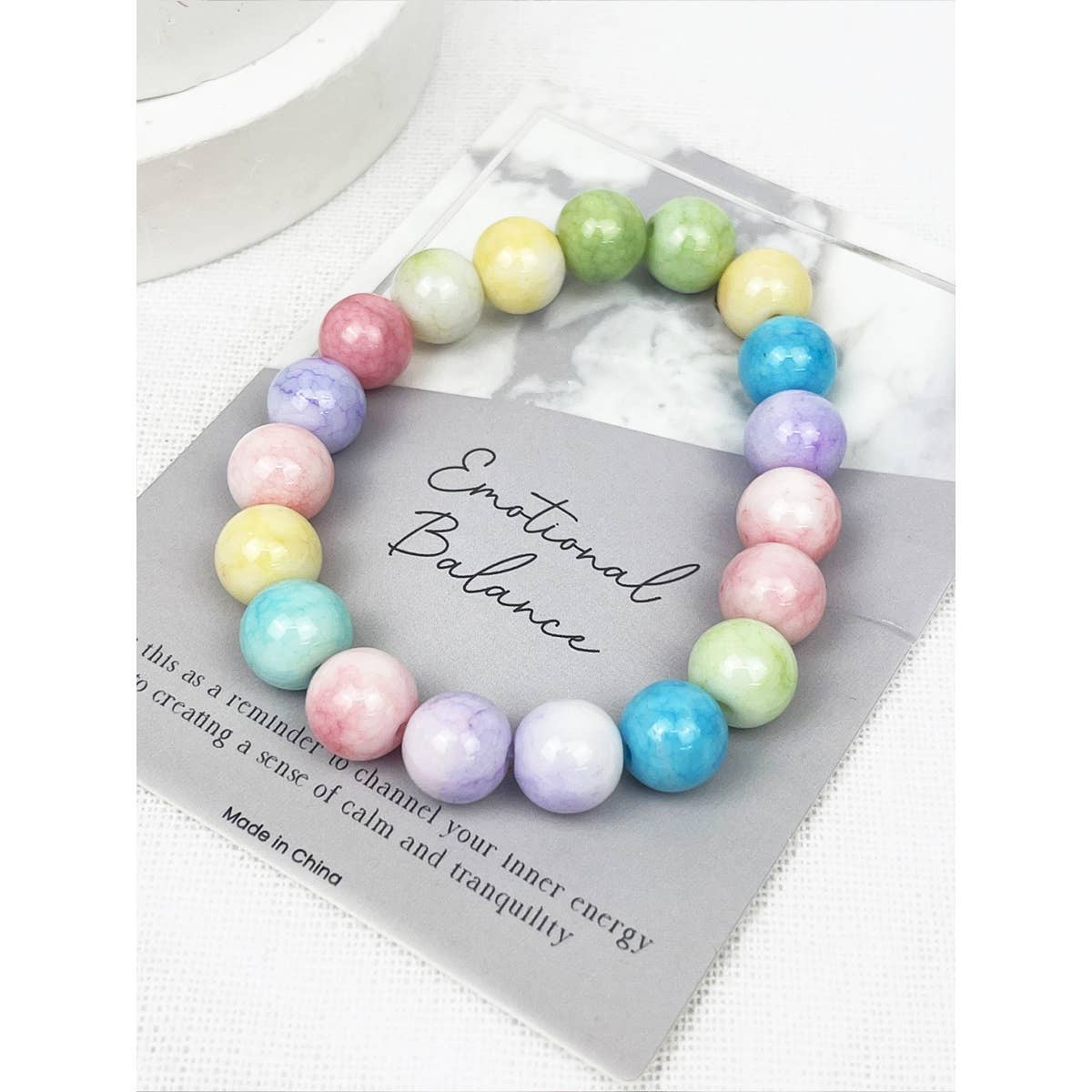 Inspirational Card with Colorful Bracelet